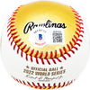 Kyle Tucker Autographed Official 2022 Gold World Series Gold MLB Baseball Houston Astros Beckett BAS Witness Stock #215400