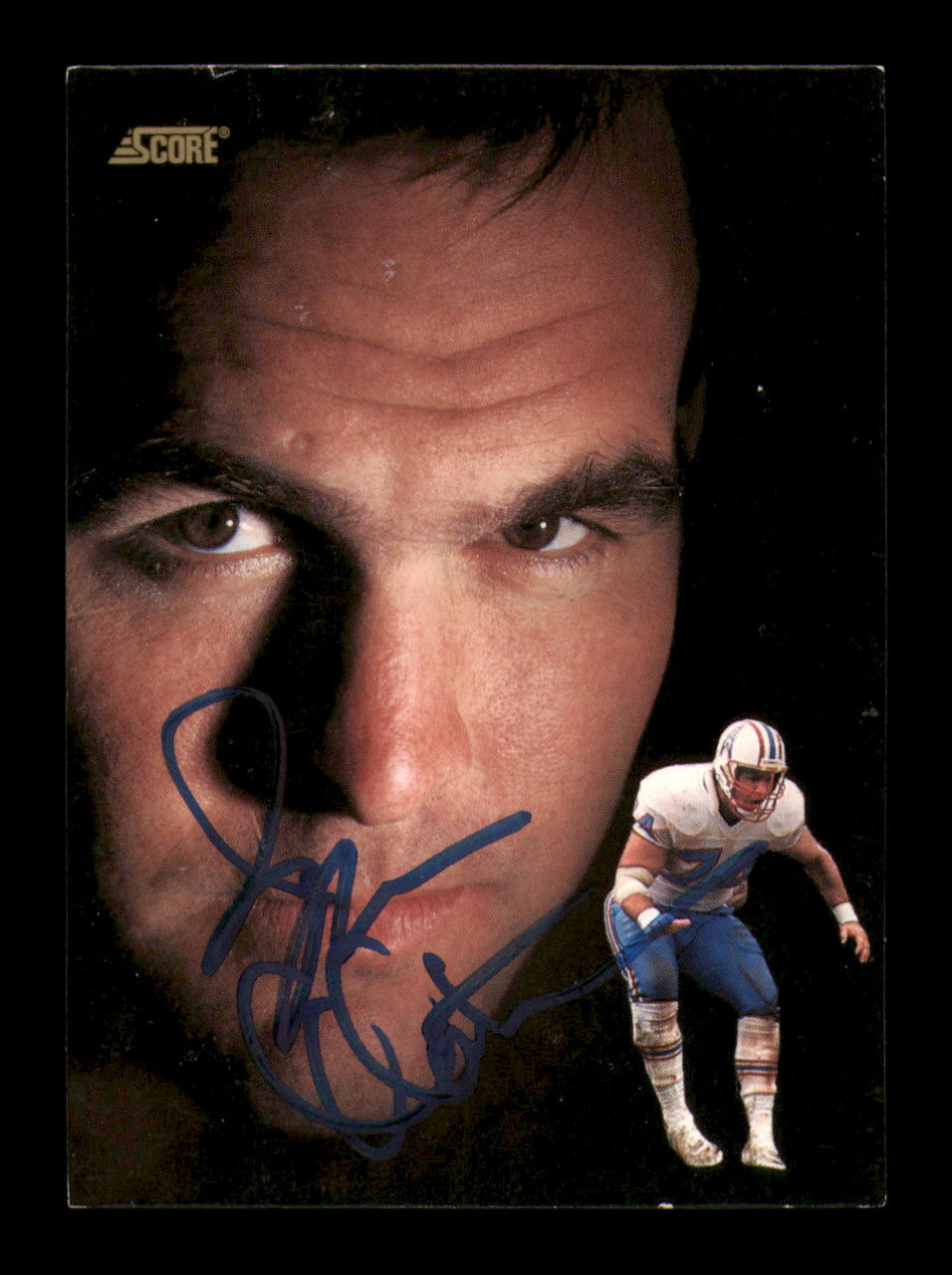 Bruce Matthews Autographed 1991 Score Card #684 Houston Oilers SKU #241666