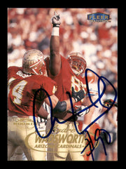 Andre Wadsworth Autographed 1998 Fleer Tradition Rookie Card #244 Arizona Cardinals SKU #241671