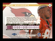 Andre Wadsworth Autographed 1998 Fleer Tradition Rookie Card #244 Arizona Cardinals SKU #241671