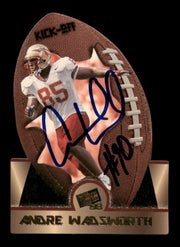 Andre Wadsworth Autographed 1998 Press Pass Kick Off Rookie Card #KO4 Arizona Cardinals SKU #241675