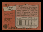 Phillip Epps Autographed 1987 Topps Card #355 Green Bay Packers SKU #241687