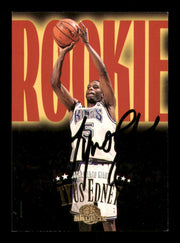 Tyus Edney Autographed 1995-96 Skybox Rookie Card #241 Sacramento Kings SKU #241695
