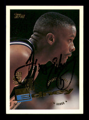 Tyus Edney Autographed 1995-96 Topps Rookie Card #234 Sacramento Kings SKU #241696