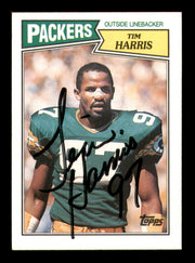 Tim Harris Autographed 1987 Topps Card #358 Green Bay Packers SKU #241703
