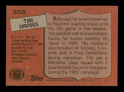 Tim Harris Autographed 1987 Topps Card #358 Green Bay Packers SKU #241703