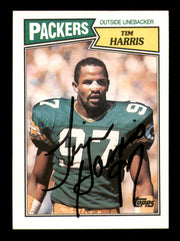 Tim Harris Autographed 1987 Topps Card #358 Green Bay Packers SKU #241704