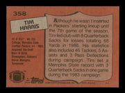 Tim Harris Autographed 1987 Topps Card #358 Green Bay Packers SKU #241704