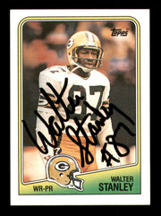 Walter Stanley Autographed 1988 Topps Card #318 Green Bay Packers SKU #241708