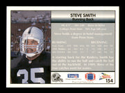 Steve Smith Autographed 1992 Pacific Card #154 Los Angeles Raiders SKU #241733