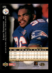 Leroy Thompson Autographed 1995 Upper Deck Card #272 Pittsburgh Steelers SKU #241739