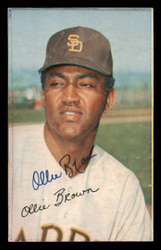 Ollie Brown Autographed 1970 Topps Super Proof Card #36 San Diego Padres SKU #241744