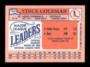 Vince Coleman Autographed 1986 Topps Mini Card #60 St. Louis Cardinals SKU #241754
