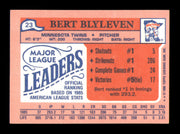Bert Blyleven Autographed 1986 Topps Mini Card #23 Minnesota Twins SKU #241756