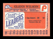 Glenn Wilson Autographed 1986 Topps Mini Card #56 Philadelphia Philles SKU #241773