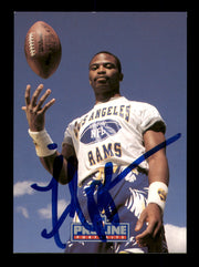 Willie Anderson Autographed 1991 Pro Line Card #14 Los Angeles Rams SKU #241872