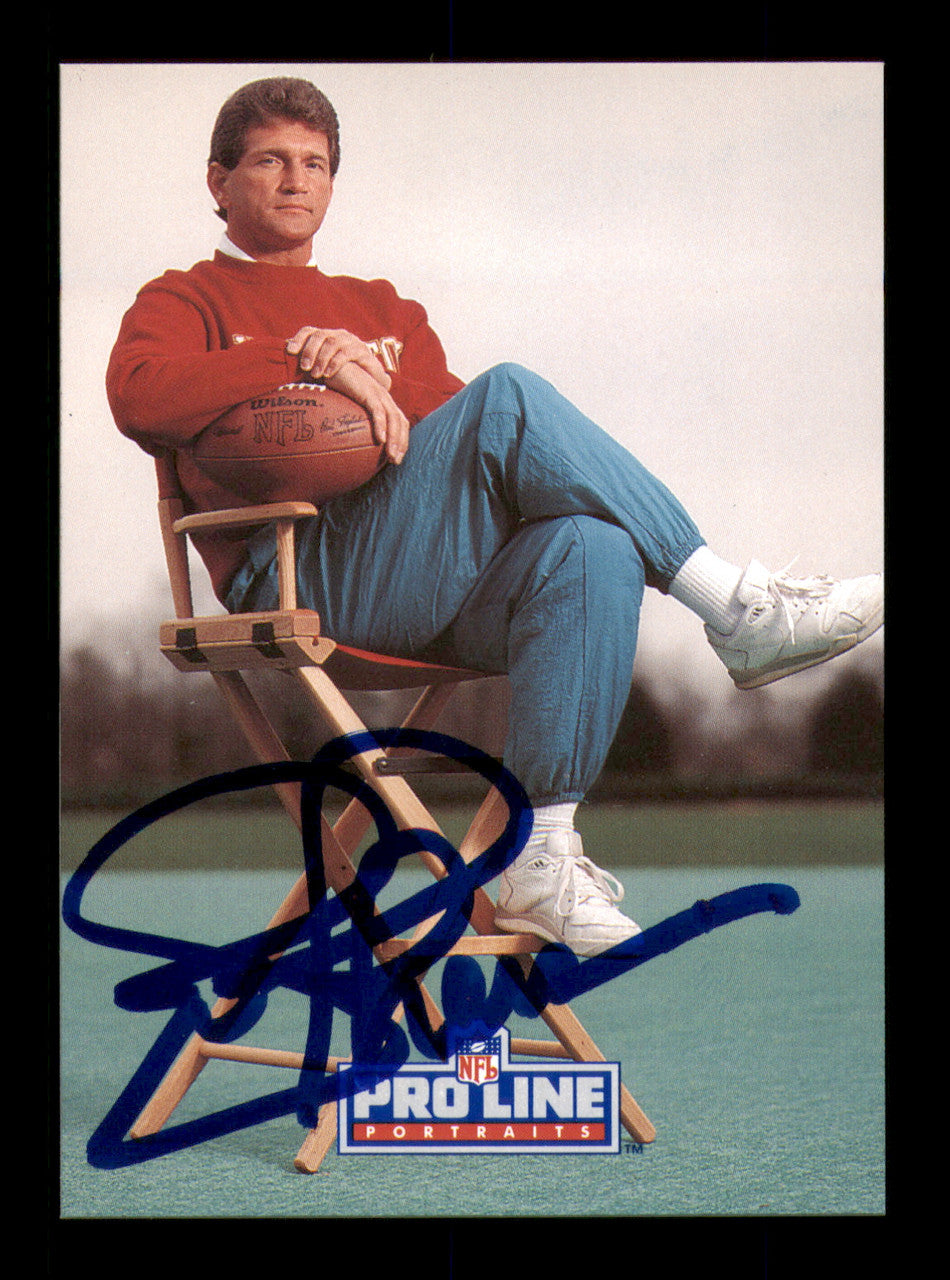 Joe Theismann Autographed 1991 Pro Line Card #56 Washington Redskins SKU #241874
