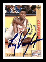 Loy Vaught Autographed 1991-92 Upper Deck Card #138 Los Angeles Clippers SKU #241899
