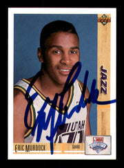 Eric Murdock Autographed 1991-92 Upper Deck Card #12 Utah Jazz SKU #241906