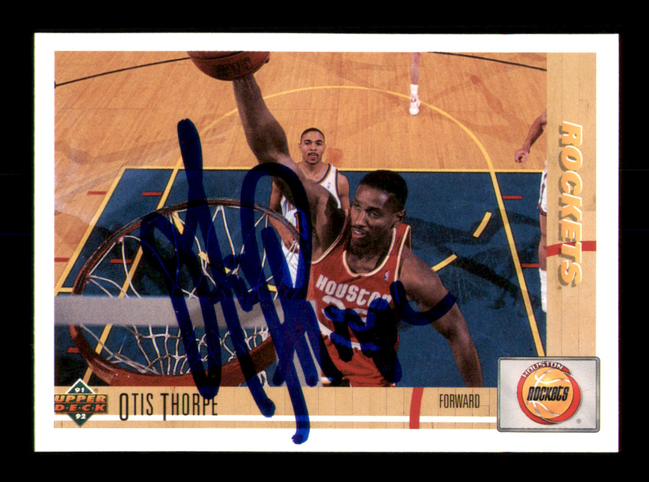 Otis Thorpe Autographed 1991-92 Upper Deck Card #271 Houston Rockets SKU #241909