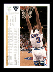 Randy Brown Autographed 1991-92 Upper Deck Card #437 Sacramento Kings SKU #241922