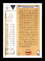 John Turner Autographed 1991-92 Upper Deck Rookie Card #11 Houston Rockets SKU #241925