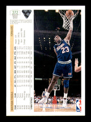 Wayman Tisdale Autographed 1991-92 Upper Deck Card #372 Sacramento Kings SKU #241927