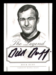 Dick Duff Autographed The Legend Card Toronto Maple Leafs SKU #242011