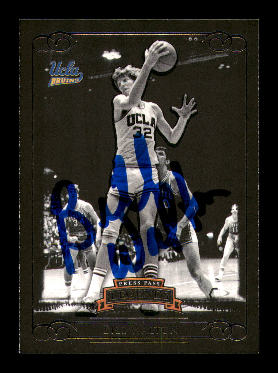 Bill Walton Autographed 2008 Press Pass Card #64 UCLA SKU #242015
