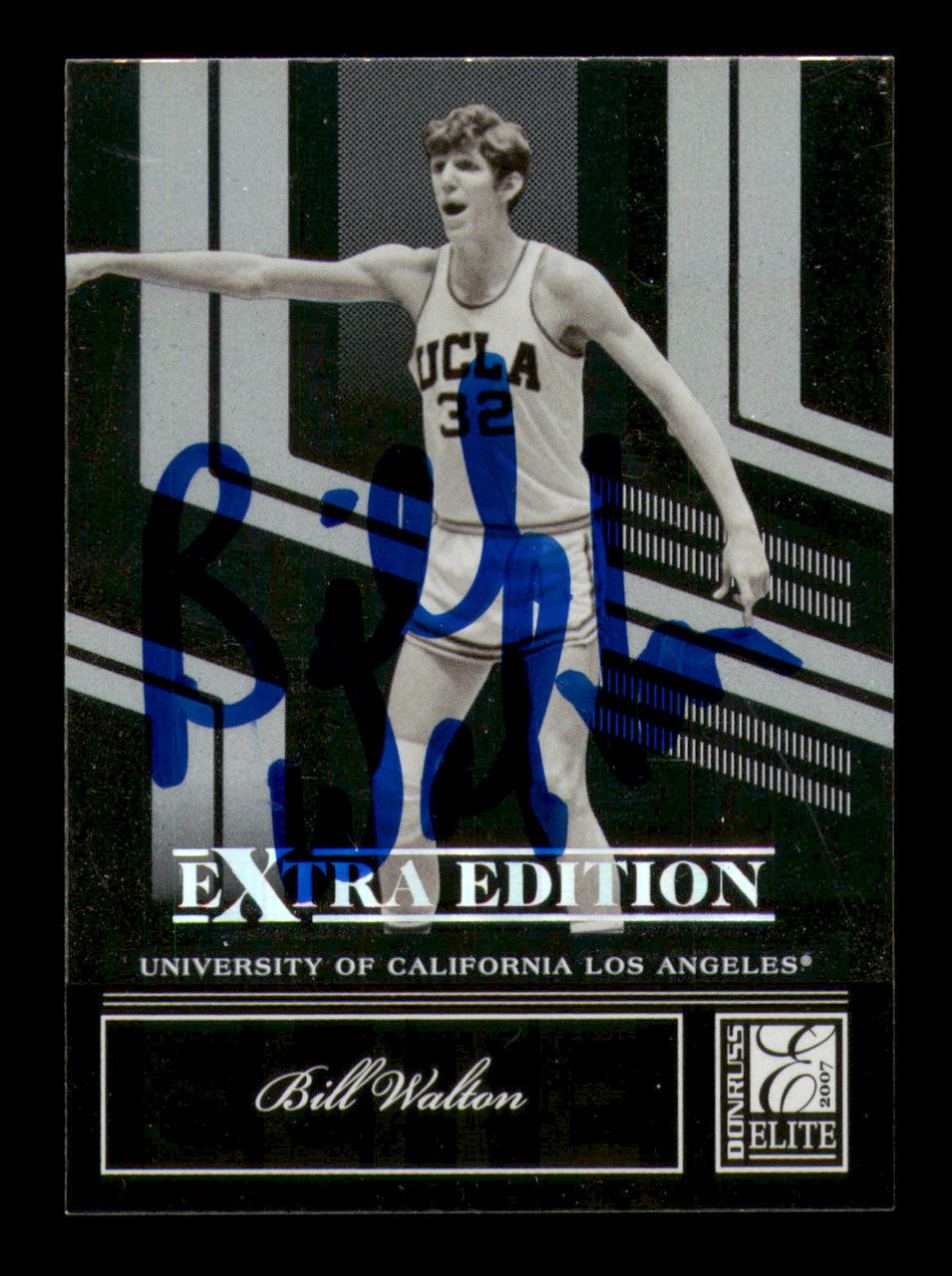Bill Walton Autographed 2007 Donruss Elite Extra Edition Card #85 UCLA SKU #242017