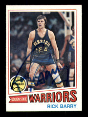 Rick Barry Autographed 1977-78 Topps Card #130 Golden State Warriors SKU #242037
