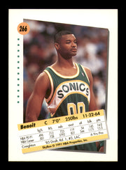 Benoit Benjamin Autographed 1991-92 Skybox Card #266 Seattle Supersonics SKU #242061