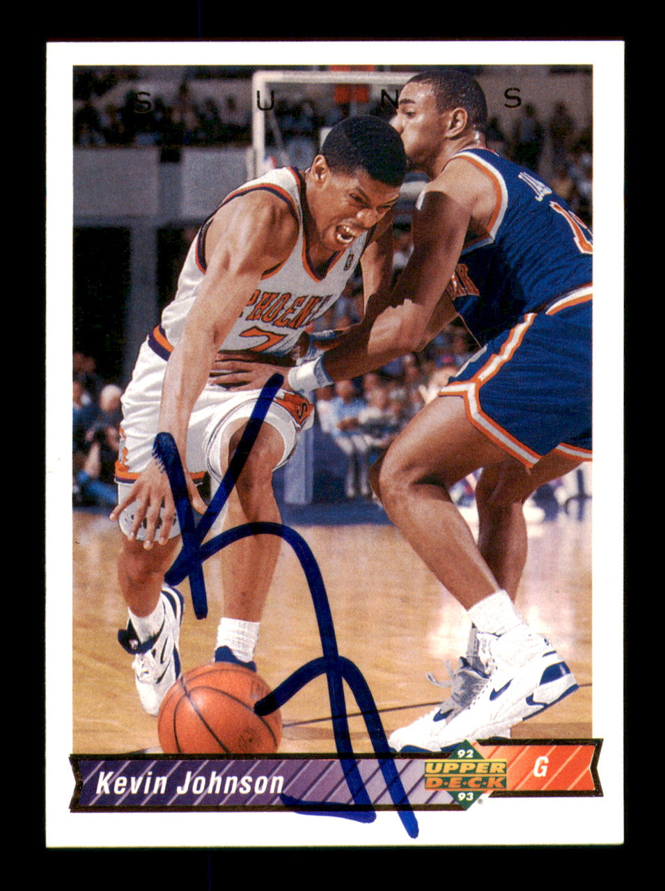 Kevin Johnson Autographed 1992-93 Upper Deck Card #119 Phoenix Suns SKU #242068