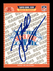 Todd Christensen Autographed 1989 Pro Set Card #XVIII Oakland Raiders SKU #242072