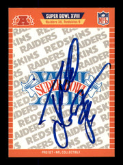 Todd Christensen Autographed 1989 Pro Set Card #XVIII Oakland Raiders SKU #242073