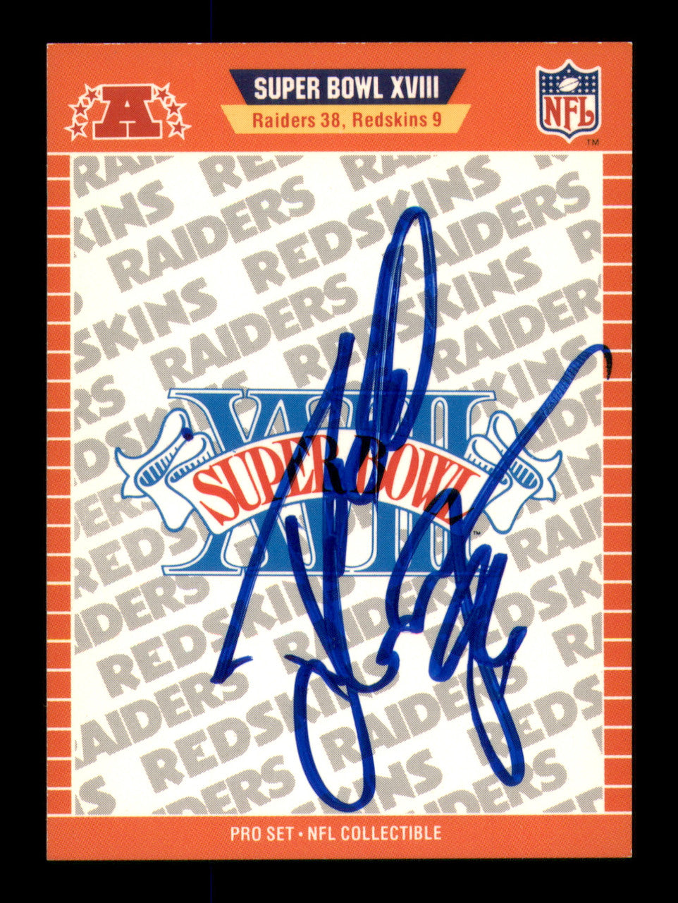 Todd Christensen Autographed 1989 Pro Set Card #XVIII Oakland Raiders SKU #242073