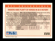 Todd Christensen Autographed 1989 Pro Set Card #XVIII Oakland Raiders SKU #242073