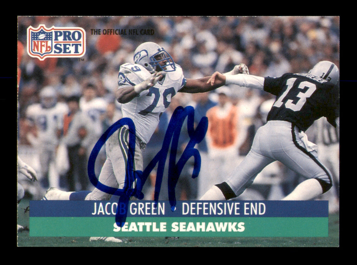Jacob Green Autographed 1991 Pro Set Card #661 Seattle Seahawks SKU #242084
