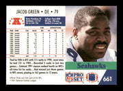 Jacob Green Autographed 1991 Pro Set Card #661 Seattle Seahawks SKU #242084