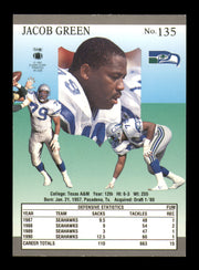 Jacob Green Autographed 1991 Fleer Ultra Card #135 Seattle Seahawks SKU #242085