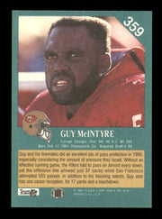 Guy McIntyre Autographed 1991 Fleer Card #359 San Francisco 49ers SKU #242114
