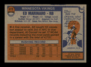 Ed Marinaro Autographed 1976 Topps Card #419 Minnesota Vikings SKU #242127