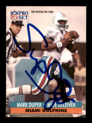 Mark Duper Autographed 1991 Pro Set Card #209 Miami Dolphins SKU #242163
