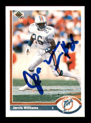 Jarvis Williams Autographed 1991 Upper Deck Card #51 Miami Dolphins SKU #242164