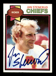 Jan Stenerud Autographed 1979 Topps Card #142 Kansas City Chiefs SKU #242224