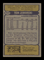 Ron Jaworski Autographed 1979 Topps Card #323 Philadelphia Eagles SKU #242228