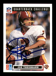 Joe Theismann Autographed 1991 Domino's Upper Deck Card #44 Washington Redskins SKU #242250