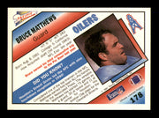 Bruce Matthews Autographed 1991 Pacific Card #178 Houston Oilers SKU #242260