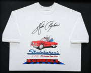 Walter Payton Autographed Framed White Diner T-Shirt Chicago Bears "34" JSA #C88895