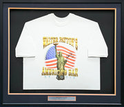 Walter Payton Autographed Framed White T-Shirt Chicago Bears "34" JSA #CC88893